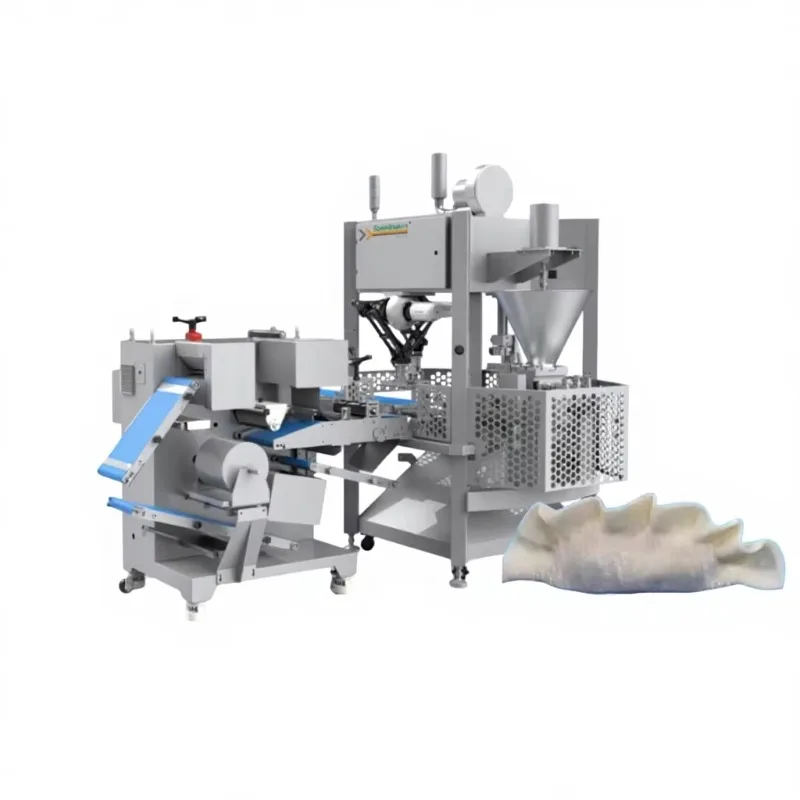 120Pcs/Min Automatic Stainless Steel Meat Stuffing Potsticker Machine Commercial Custom