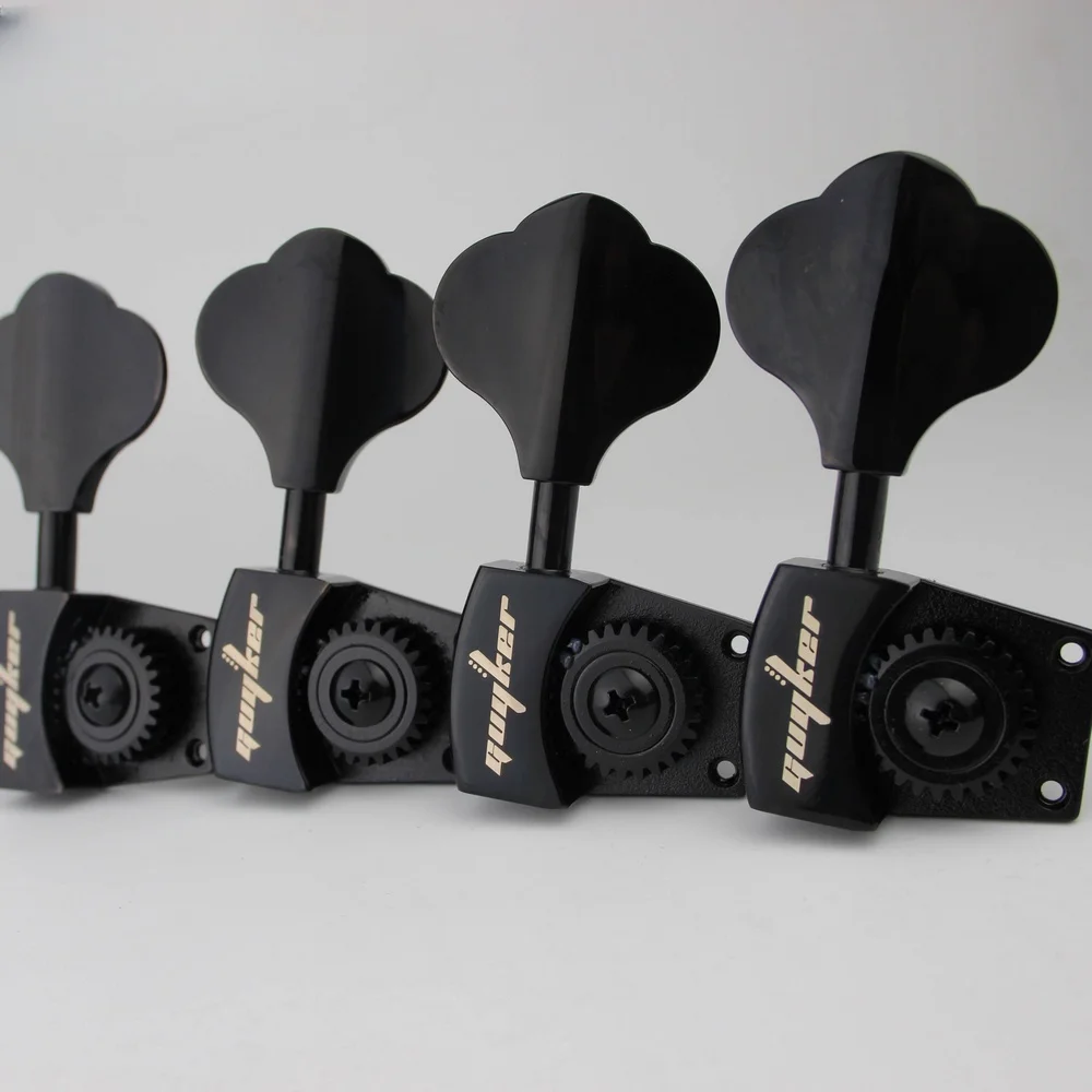 

GUYKER-High Grade Open Gear Bass Tuners Gear Ratio 1:26 Tuning Keys Black