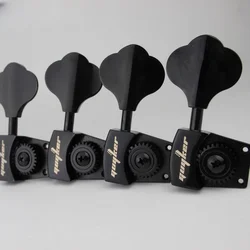 GUYKER-High Grade Open Gear Bass Tuners Gear Ratio 1:26 Tuning Keys Black