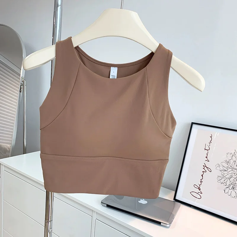 Stoßfester, hochintensiver Fitness-BH mit integrierten Cups, geeignet für Laufen, Yoga, mit schönem Rückendesign, atmungsaktiver Sport-BH für Frauen. – Detail 16