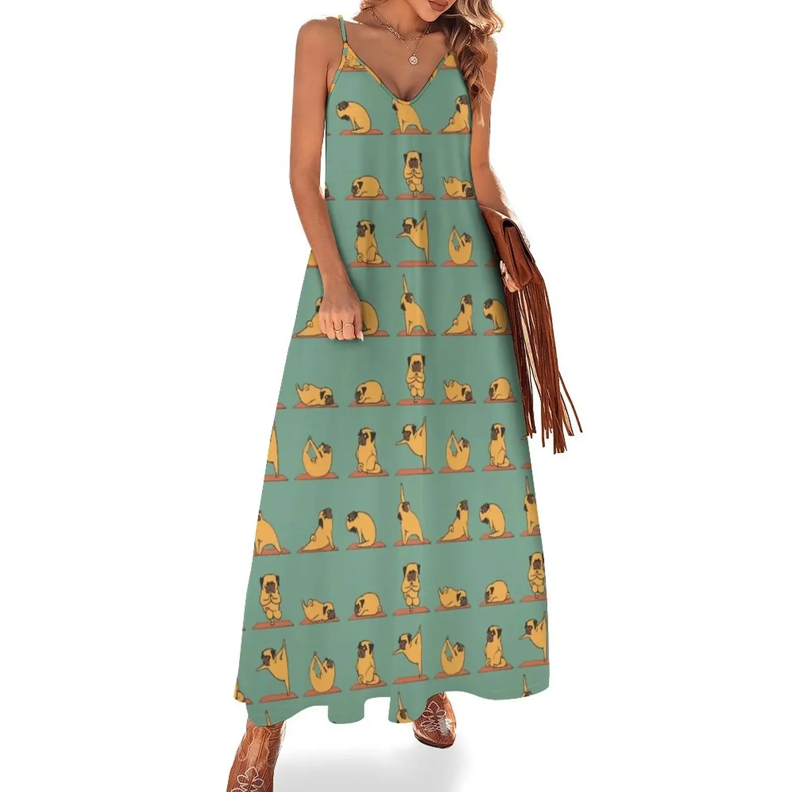 

Pug Yoga Sleeveless Dress elegant chic wedding evening dresses birthday dress for women luxury evening dresses for women 2025
