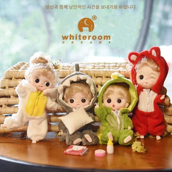 Kawaii Cep Mini BJD Bebek 10 Cm Ob11 Bebek Giysileri Kıyafet Elbise Sürpriz 1/12 Bebek Bjd Bebek Şekil Oyuncaklar Accesso Kızlar için Hediye