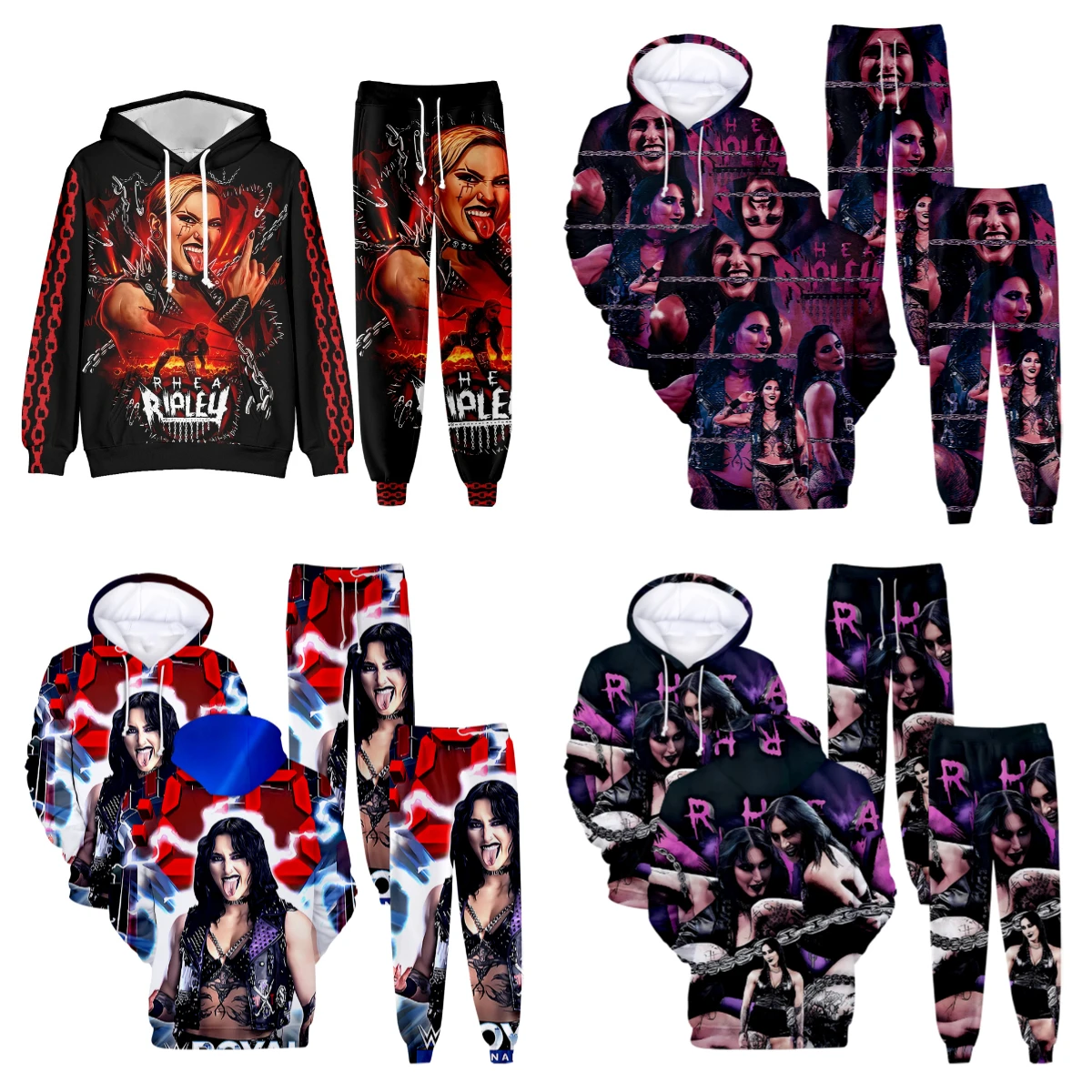 

2025 Winter and Autumn Hot Sale New 3D Printed Sweatpants and Hoodie Set Sportswear Men's Clothing Set Street Sportswear