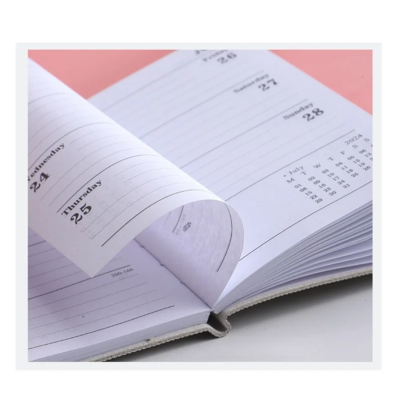 AED6-4Pcs 2024 Appointment Book & Planner - Jan. 2024 - Dec. 2024, Daily Hourly Planner 2024,Premium Paper