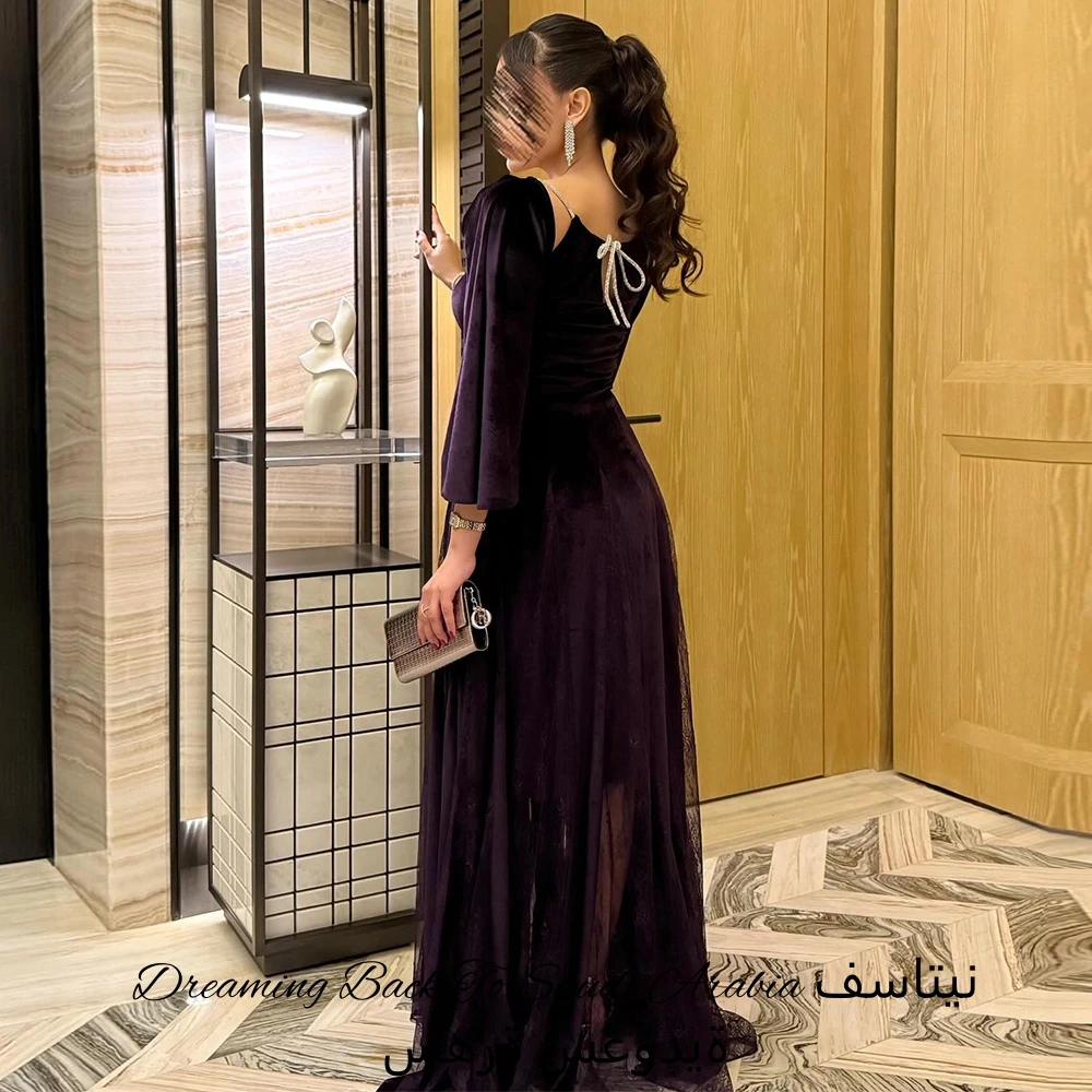 Elegant A-Line Lace…