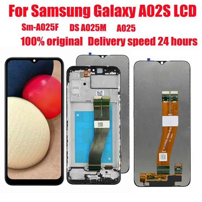

Для samsung galaxy a02s ЖК-дисплей с сенсорным экраном и дигитайзером запасные части для a02s ЖК-дисплей SM-A025F/ds a025m a025 дисплей