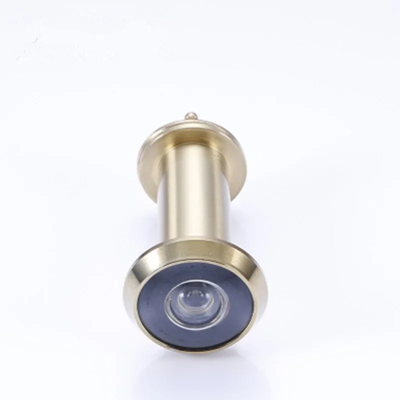 1pcs copper 200 Degree Wide Viewing Angle Peephole Security Door Viewers 14mm Hole Hidden Peephole Adjustable Glass Lens