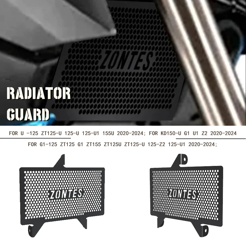 

2024 ZT125-U Motorcycle Radiator Grille Grills Guard Cover Protector Accessories For Zontes G1-125 ZT125-G1 ZT125 125-Z2 125-U1