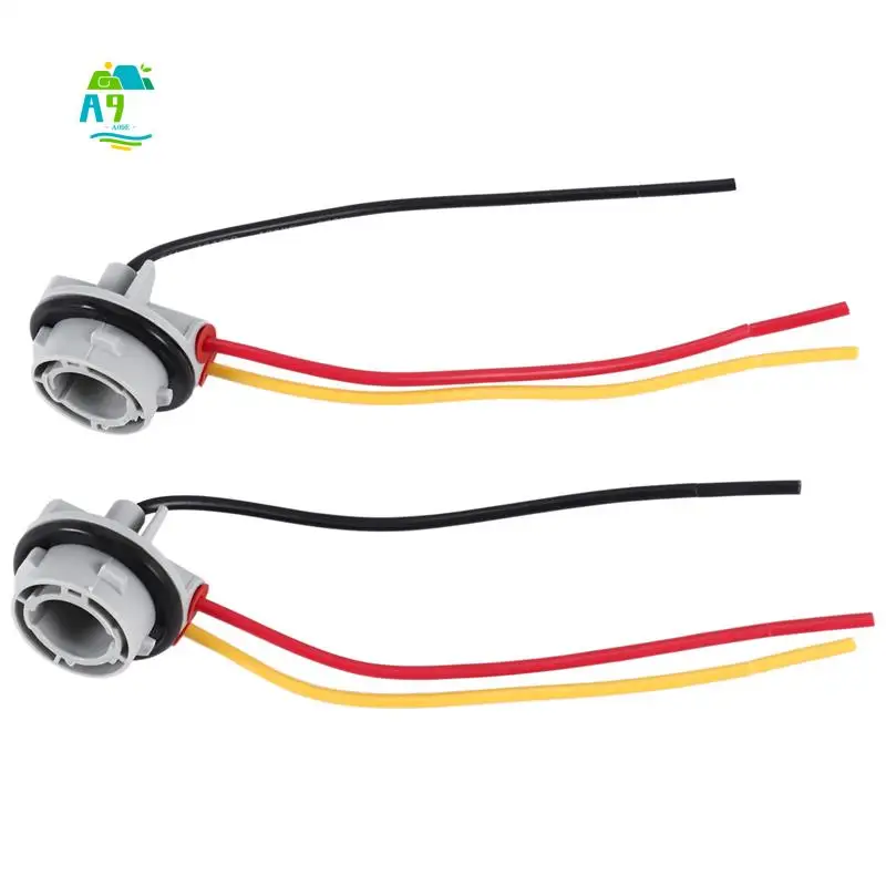 

A09E-2Pcs 1157 Bay15d Lamp Holder Bulbs P21/5W Adapter Base Socket Connector Plastic Car Accessories For Brake Light
