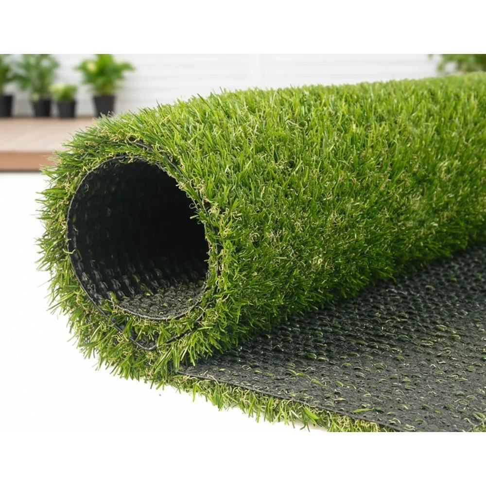 

Realistic Artificial Grass Turf 4x6 ft, Pet-Friendly Drain Holes, Indoor/Outdoor Lawn for Dogs & Gardens
