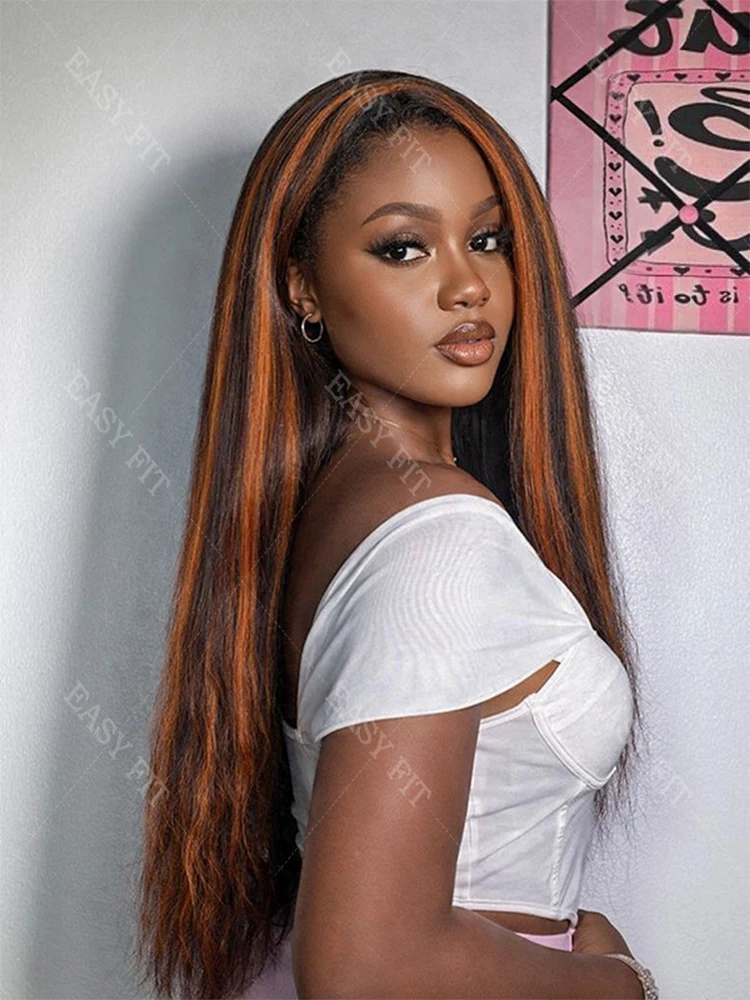 

Без шелка # Распродажа: Новый парик 4/350 Kinky Straight 5x5 без клея, омбре с хайлайтами, цвет имбирно-оранжевый с коричневым, 13x4 HD Lace Front, из натуральных волос