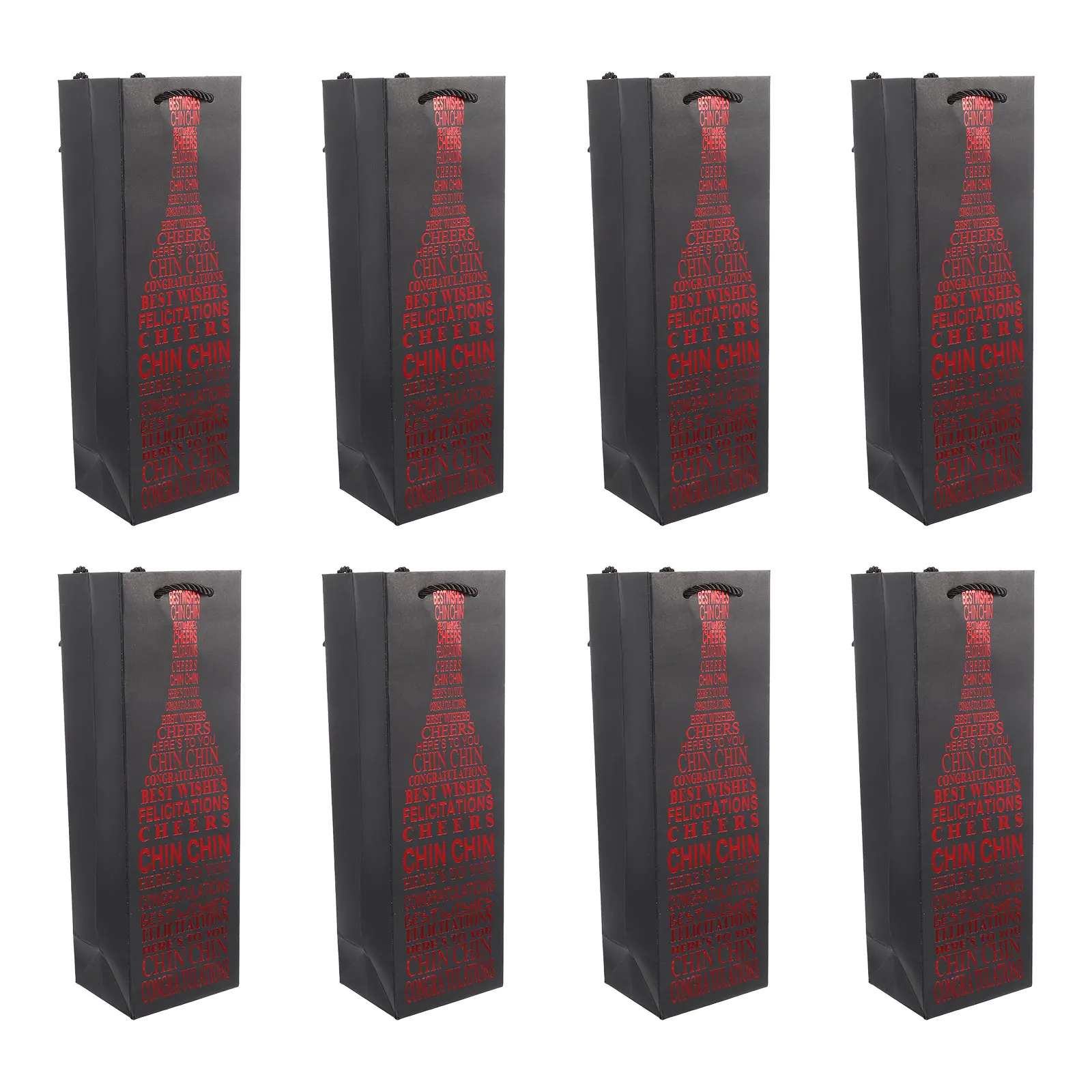 

Gift Bag Pouches Storage Reusable Container Bags for Bottles Package Red Pouches Storage Portable Party