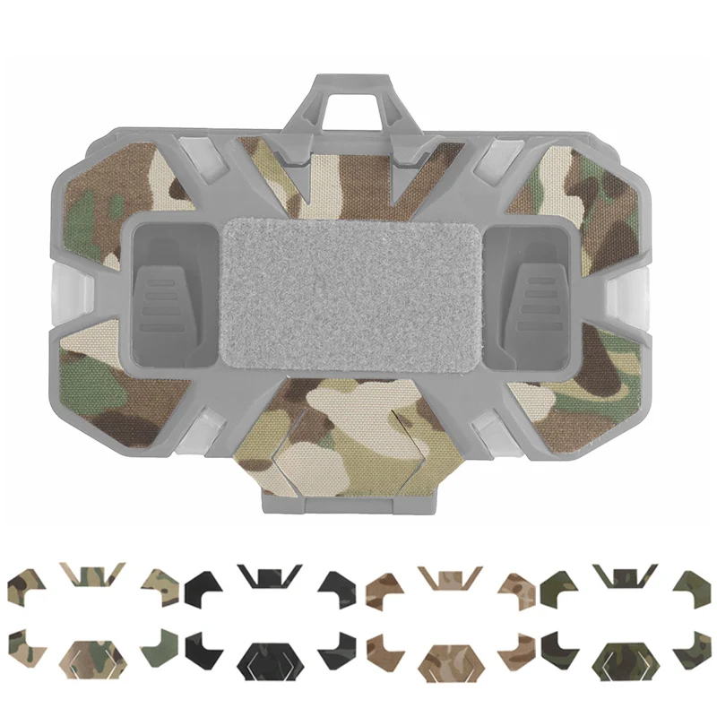 Tactical MOLLE Phone Folding Navigation Board Disguise Camo Sticker Phones Holder DecorateSticker Airsoft Hunting Accessories