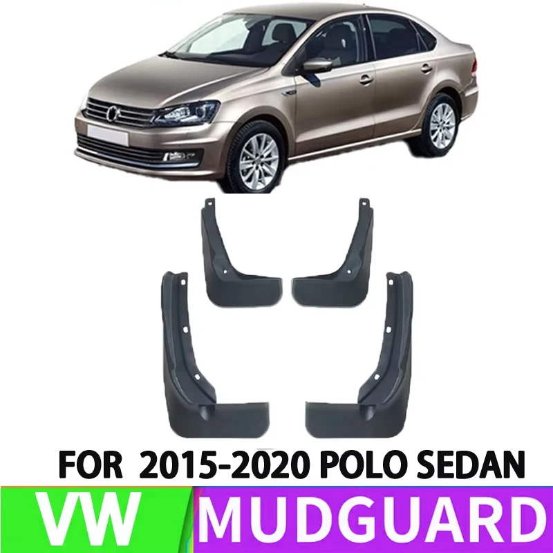 Para 2015-2020 Volkswagen POLO Sedan SEDAN guardabarros de ruedas delanteras y traseras retorta contra salpicaduras