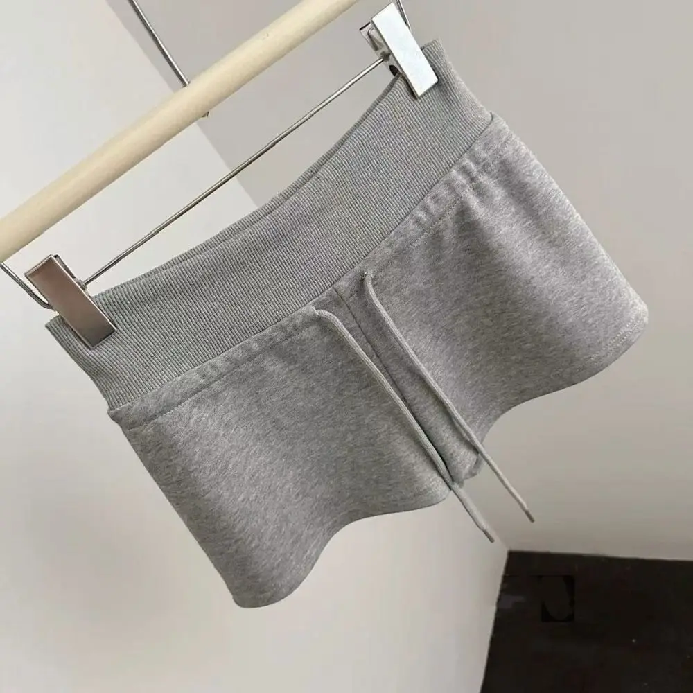 

Drawstring High Waist Shorts Pajamas Pants Slim Fit Hot Woman Short Pants Trousers American Style Summer Casual Shorts
