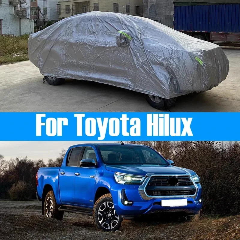 For Toyota Hilux Accessories Exterior Car Cover Outdoor Protection Full Car Covers Snow Cover Sunshade Waterproof Dustproof