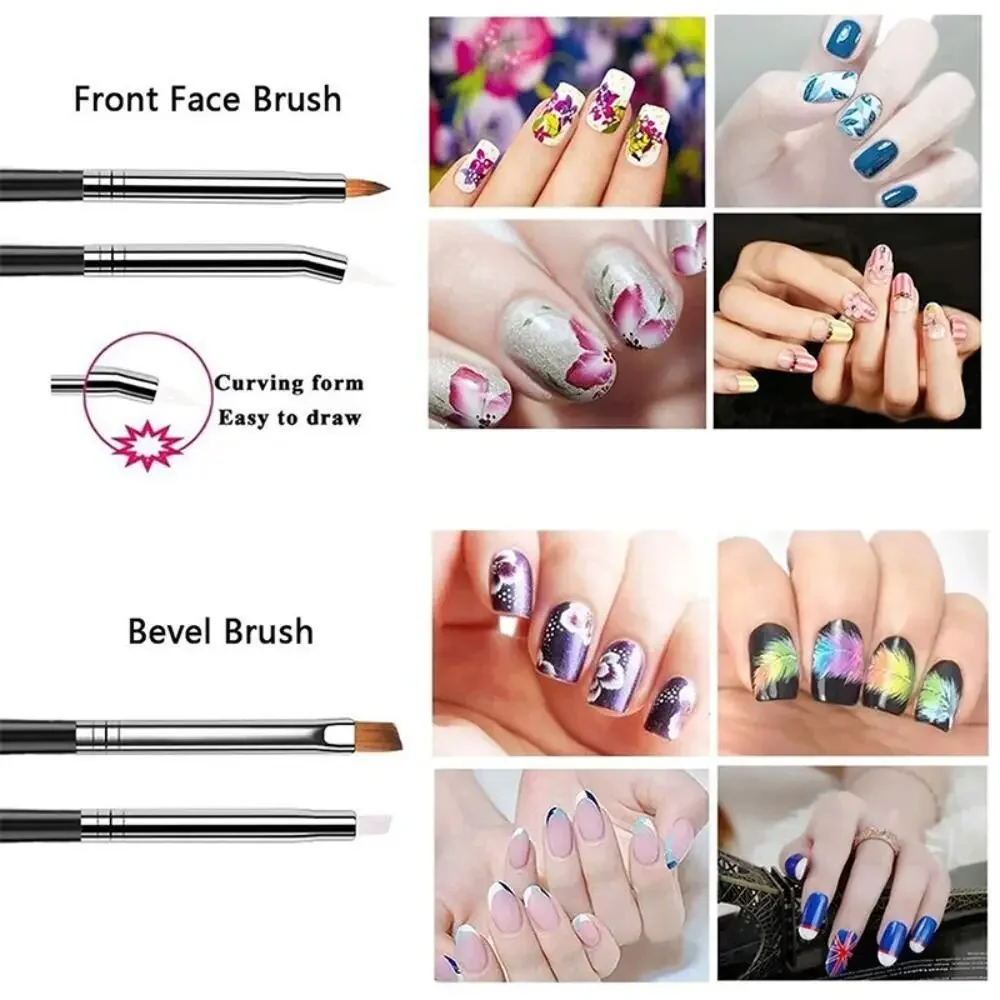 Zestaw do manicure, pędzel do zdobienia paznokci, narzędzia do cyrkonii, pędzel do rysowania, pędzel do nakładania kropek, lakier do paznokci, salon, dom, DIY, pisak do malowania paznokci