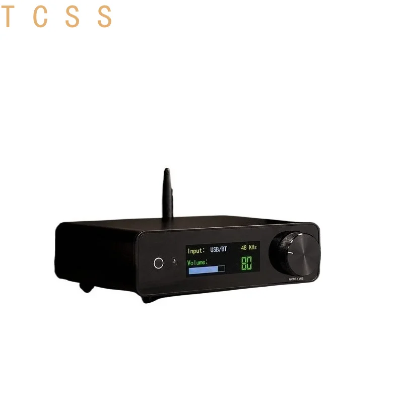 High Power HiFi Bluetooth Amplifier Stereo Home Audio Digital Amp Receiver with Remote Control for Passive Bookshelf Speakers
