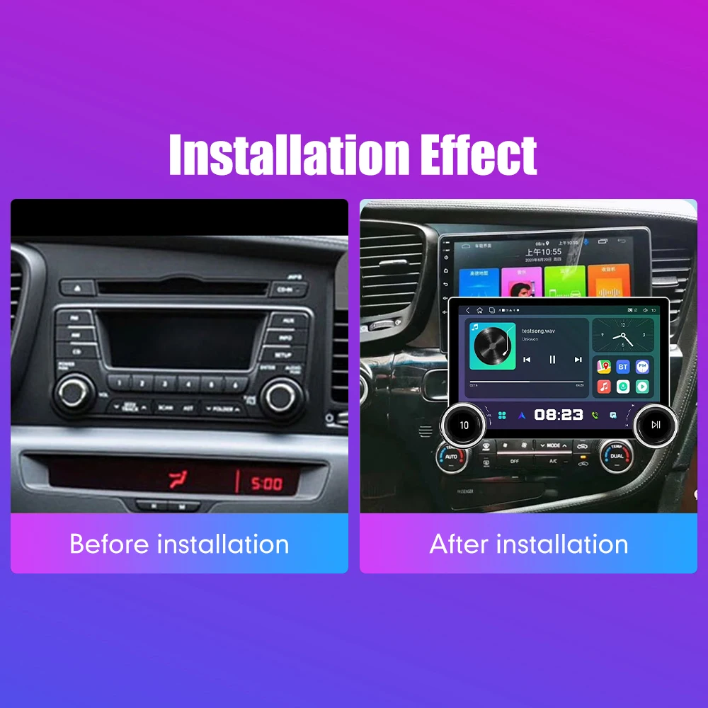 11.8 Inch 2K Double Knobs 2 Din Car Radio For Honda Optima 2009-2015 Car Radio DVD Multimedia Video Player Android Auto Carplay