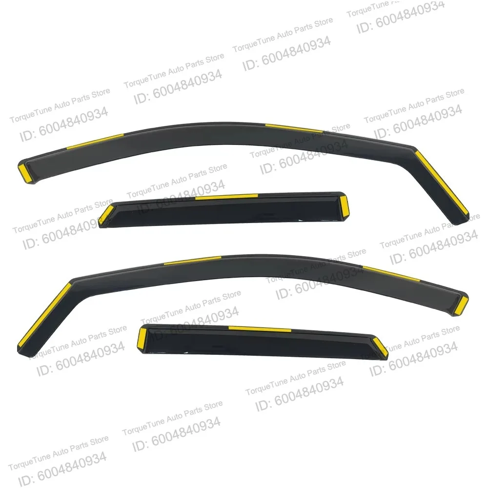 For Peugeot 3008 2024 In-Channel Side Rain Visors, Injection PC Weather Shields Custom Fit Auto Accessories