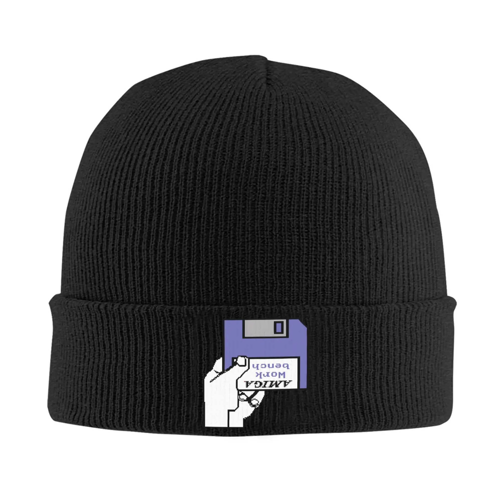 Commodore C64 Game Beanie Cap Unisex Winter Warm Bonnet Homme Knit Hat Hip Hop Outdoor Computer Geek Skullies Beanies Hats