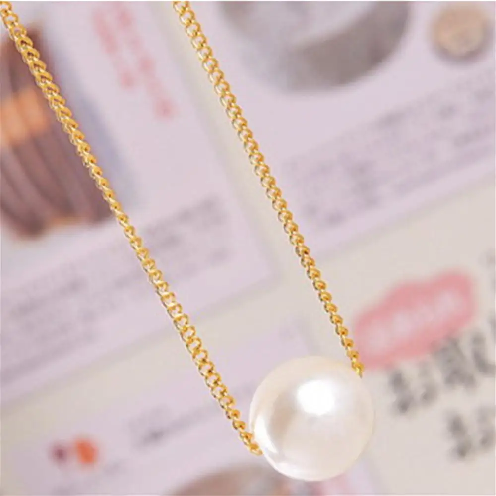 Simple Accessory Elegant Trendy Best-selling Pearl Necklace With Lock Collar Chain Long Lock Collar Chain Classic Chic Hot