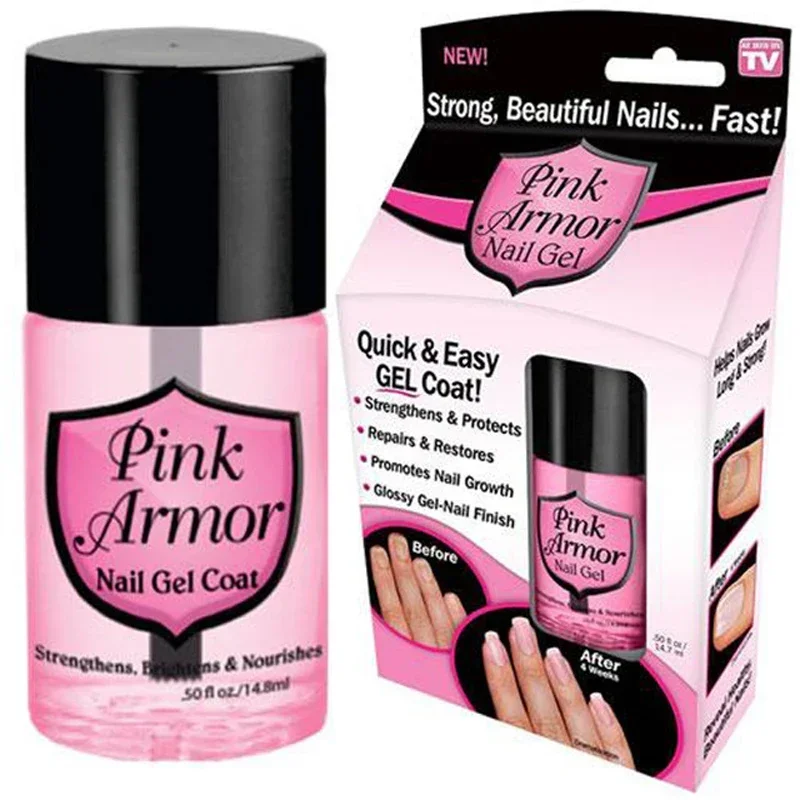 Neue Pink Armor Nagelgel Wachstumsformel Behandlungen Nagelmantel für Dropshipping