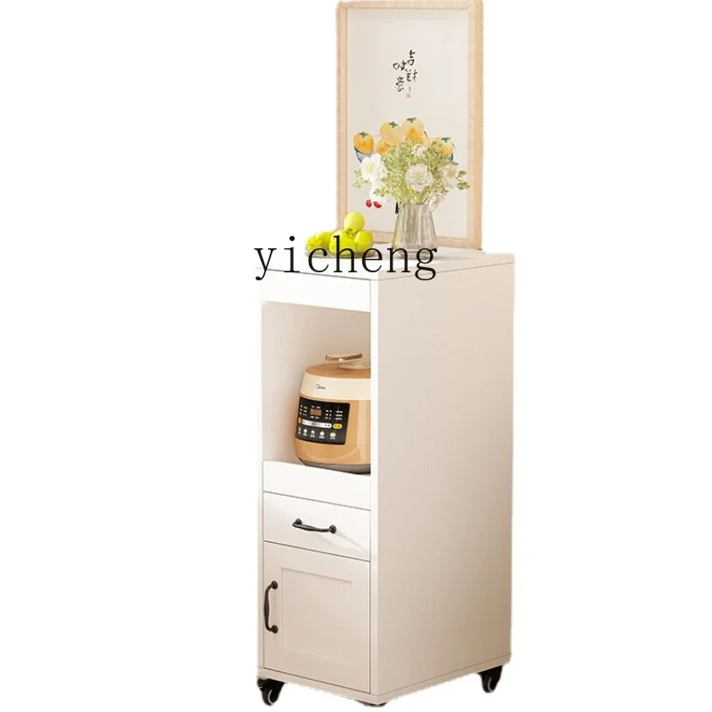 YY Cream Style Sideboard Cabinet Multi-Function Removable Kitchen Living Room Sandwich Cabinet