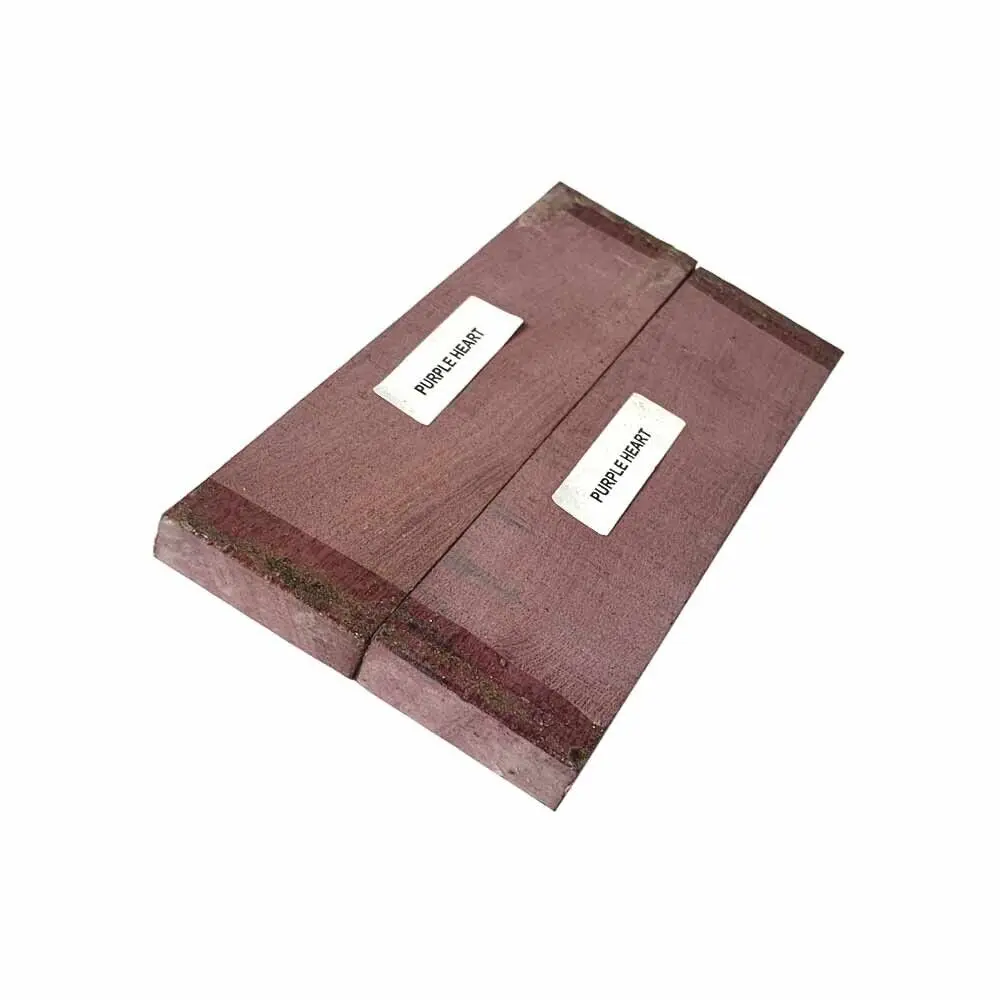 10 Pack, Purpleheart Wood Knife Blanks/Knife Scales Book matched 5