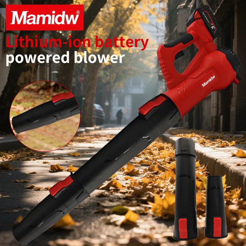 

Mamidw 3 in1 38000RPM Cordless Air Blower Brushless Handheld Leaf jet Turbo Blower Power Tool For Milwaukee 18V Battery
