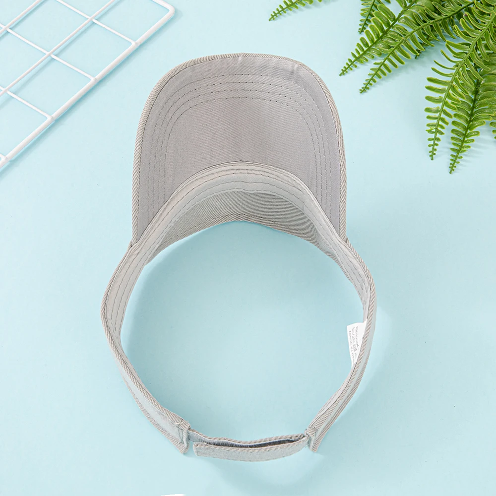 Baumwoll-Sonnenblende für Damen und Herren – Verstellbare Baseballkappe mit offenem Oberteil für Sport, Laufen, Golf, Strand – Mehrere leuchtende Farben – Detail 21