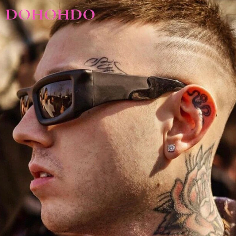 

Oversized Square Sunglasses Women Fashion Designer Y2K Punk Hip Hop Men Eyewear Outdoor Driving Shade Eyewear Male Lentes UV400