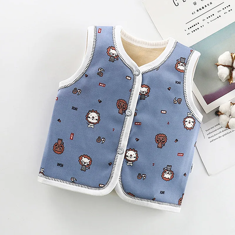 Autumn Girls Boy Cardigan Vests Baby Winter Kids Waistcoats Jacket for girls sleeveless Padded vest Toddler Children\'s Clothing