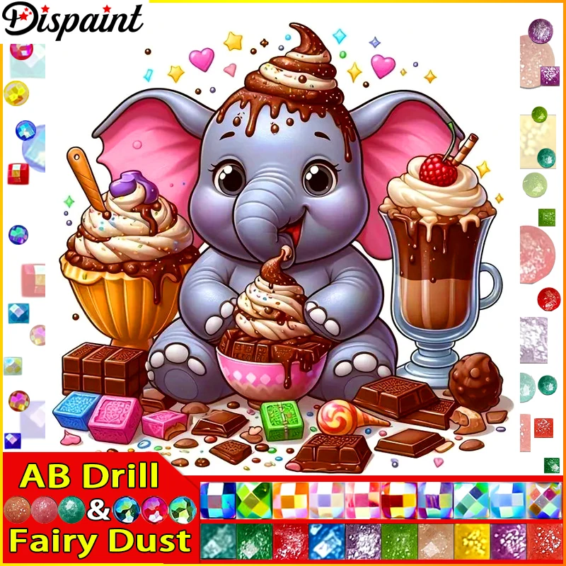 Dispaint Fairy Dust AB Square/Round Drill 5D DIY Diamond Painting 