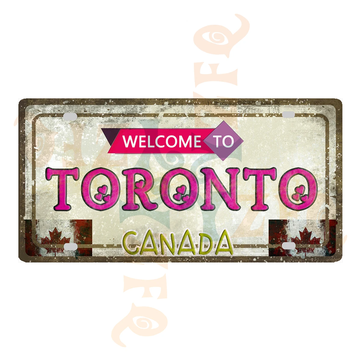 Toronto Vienna Oslo City Vintage Poster Metal Sign Tin Plate Travel Souvenirs Wall Bar Home Shop Decor Gift 30X15CM KL-0025B
