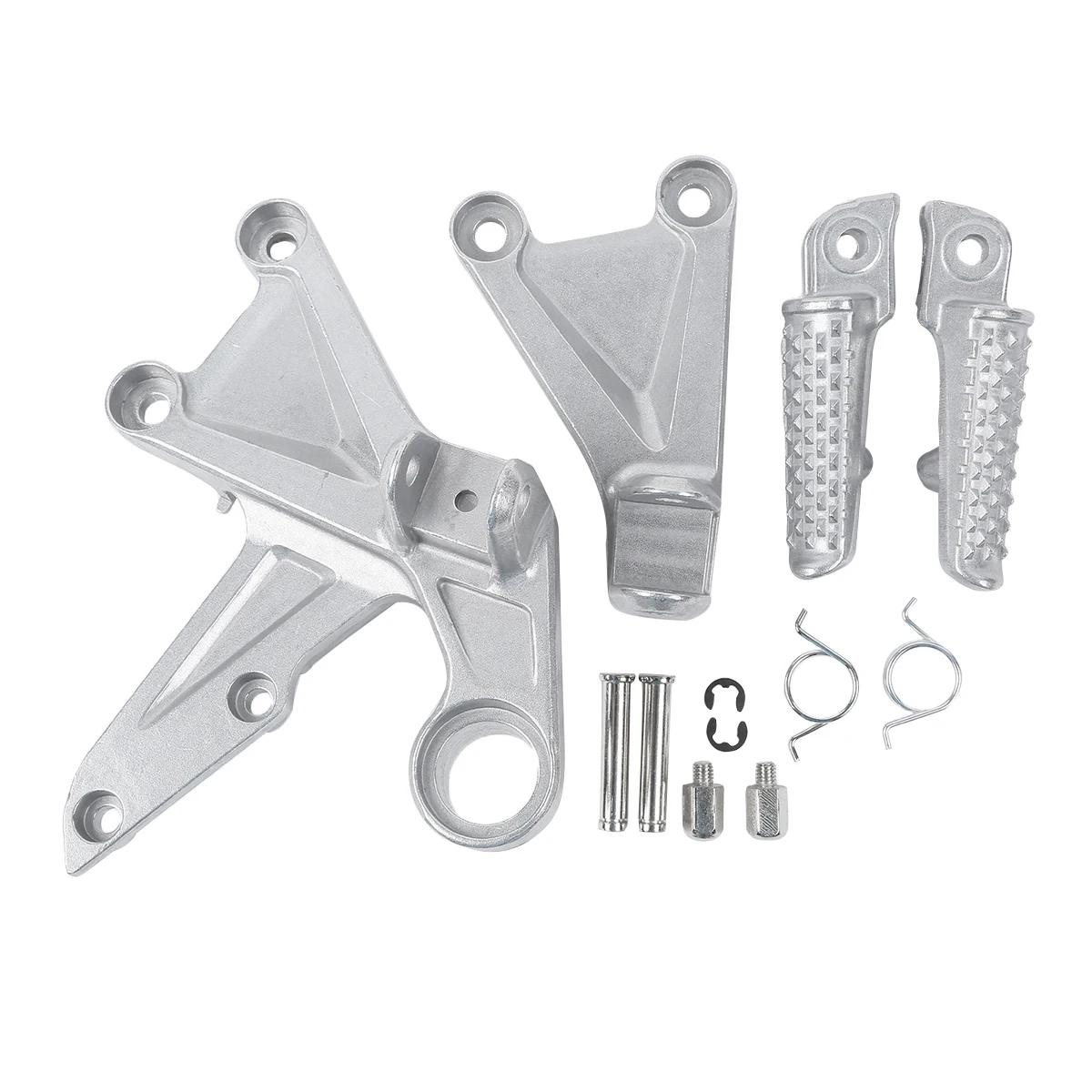 Motorfiets Voorste Voetsteun Voetsteunen Beugel Set Voor HONDA CBR1000RR 2008-2016 2015 2014 2013 2012 2011 2010 2009 Zwart/Zilver