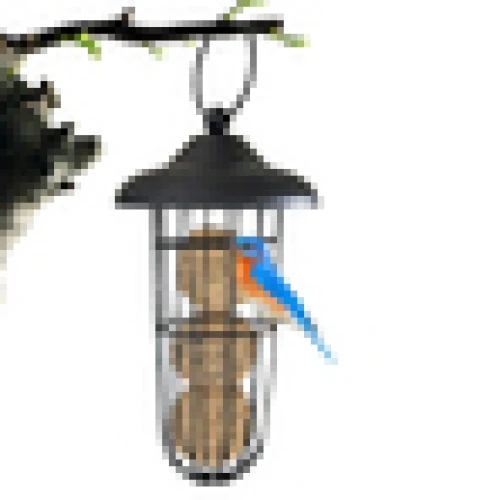 

Outdoor Bird Feeder Hanging Fat Ball Holder Metal Bird Feeder Bird Food Dispenser