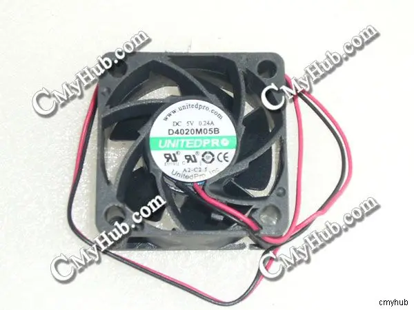 For UNITEDPR D4020M05B DC5V 0.24A 4020 4CM 40MM 40X40X20MM 2pin Cooling Fan D4020M05B