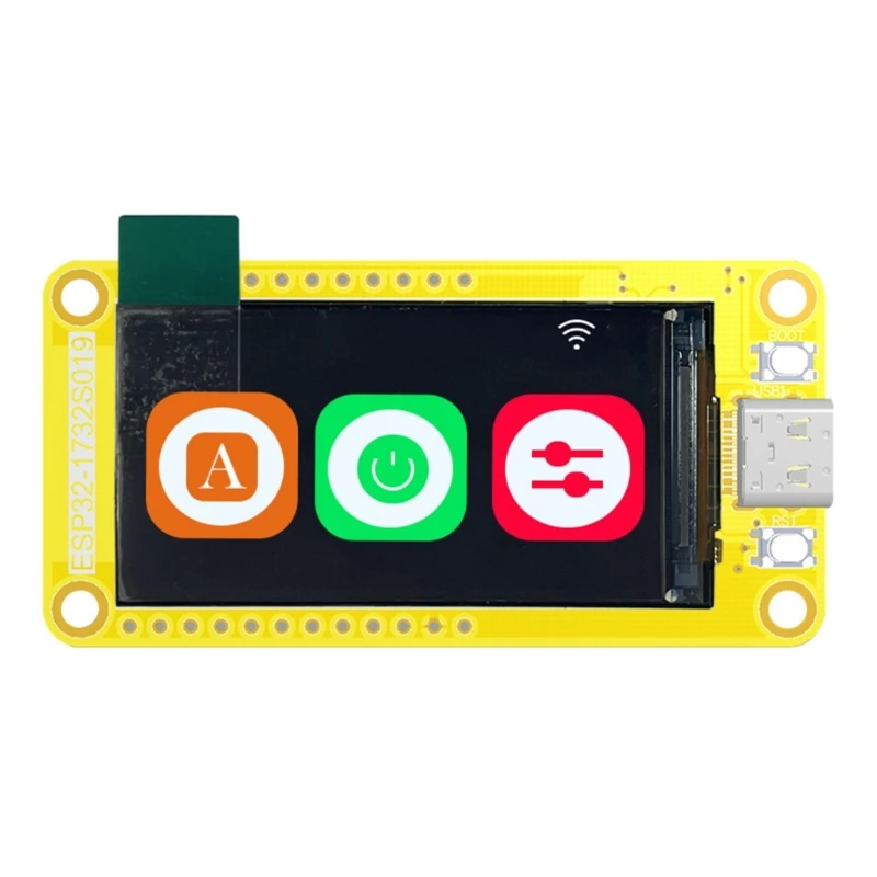 

ESP32 S3 LVGL Development Board ESP32-1732S019 Motherboard Dual Core 240Mhz with 1.9inch TFT IPS- Screen ESP32-S3 Board