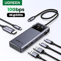 UGREEN Uno USB-C HUB 6-in-1 4K60Hz HDMI PD100W 10Gbps USB3.2 Gen2 USB-C Splitter for Laptop MacBook USB Expander Docking Station