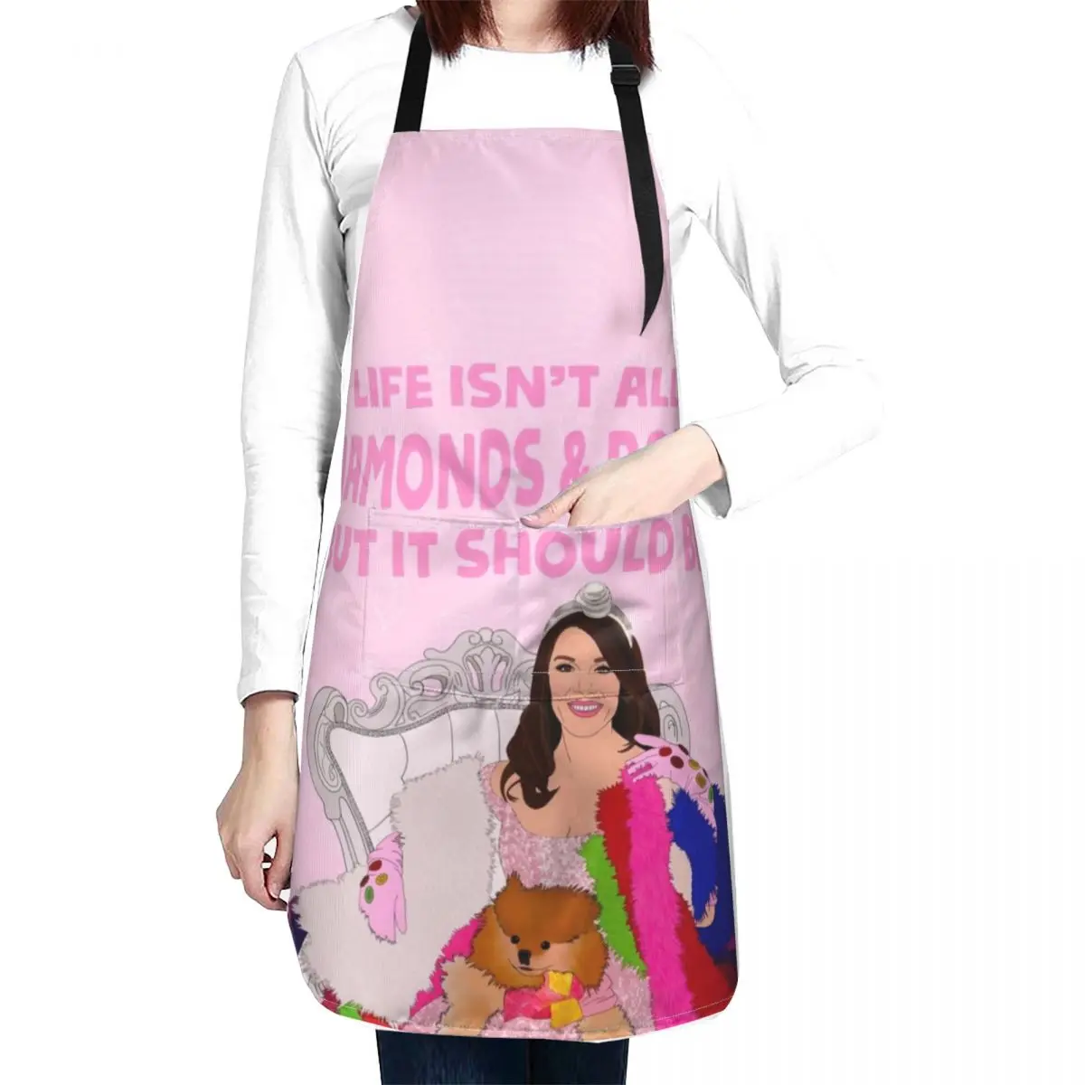 Lisa Vanderpump Real Housewives of Beverley Hills RHOBH Vanderpump Rules Apron Customizable christmas 2024 barber men Apron