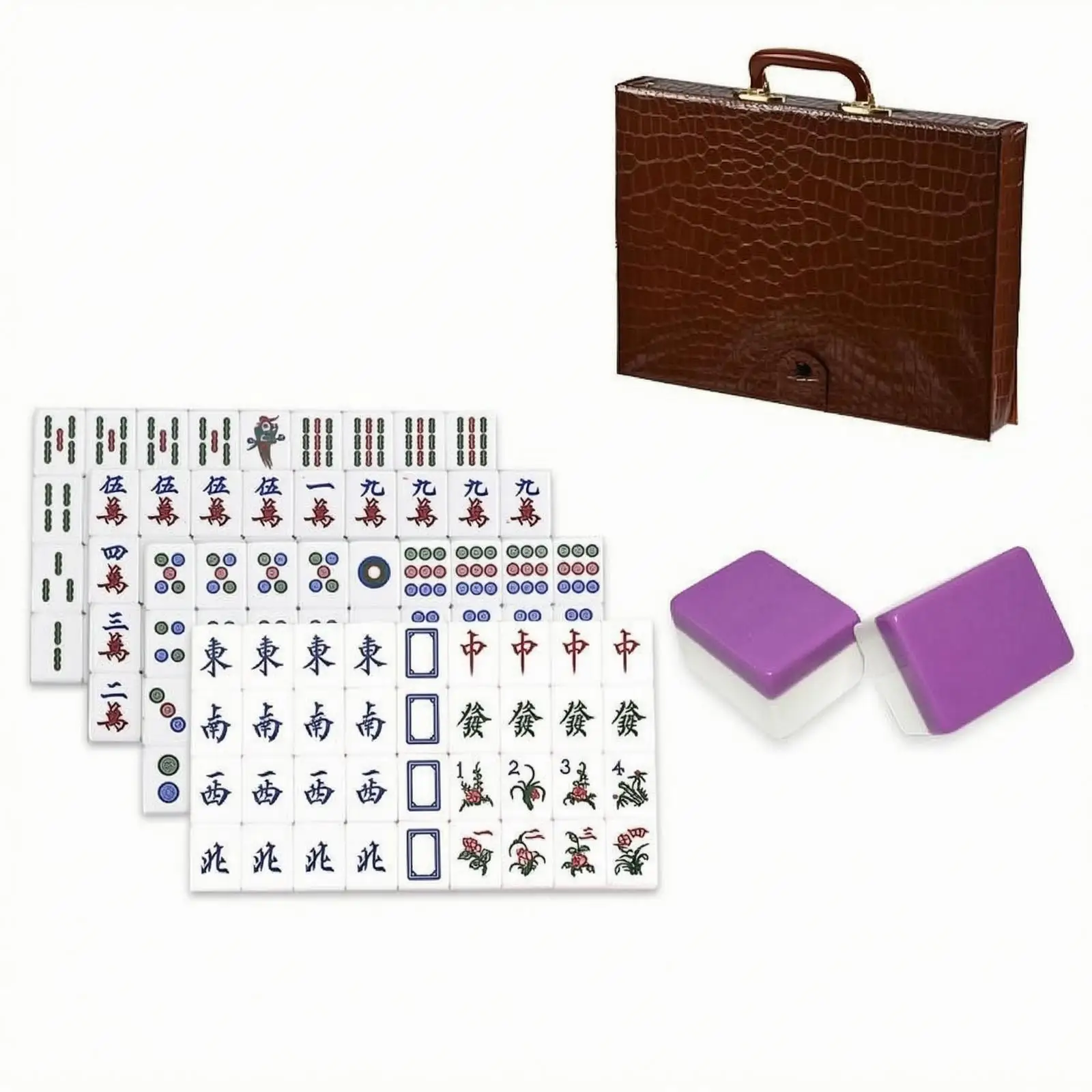 Mahjong tile set according to Hong Kong standard – Composition 37 – Printed