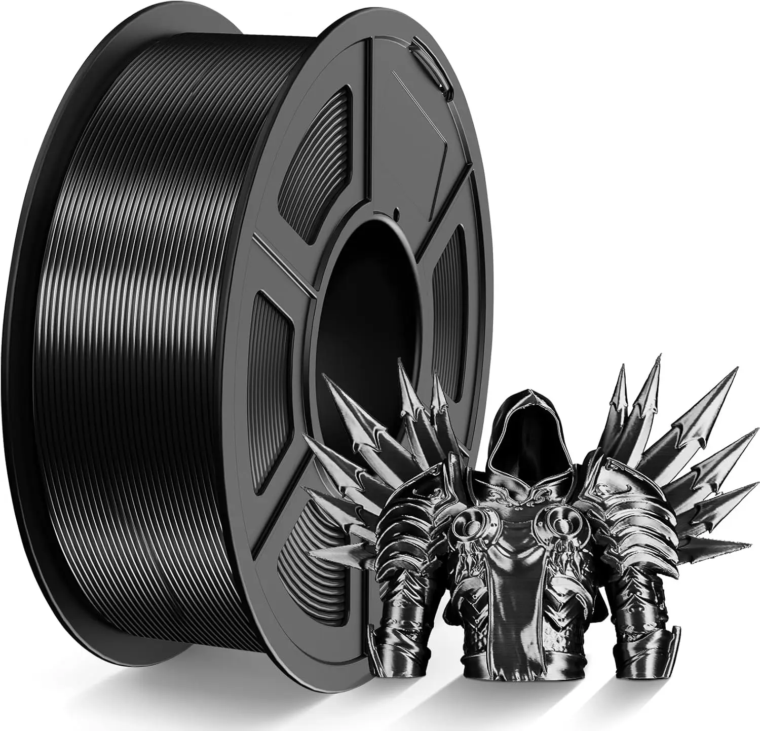 

Silk Filament 1.75mm,Neatly Wound 3D Printer Filament,Dimensional Accuracy +/- 0.02 mm,silk black 250g