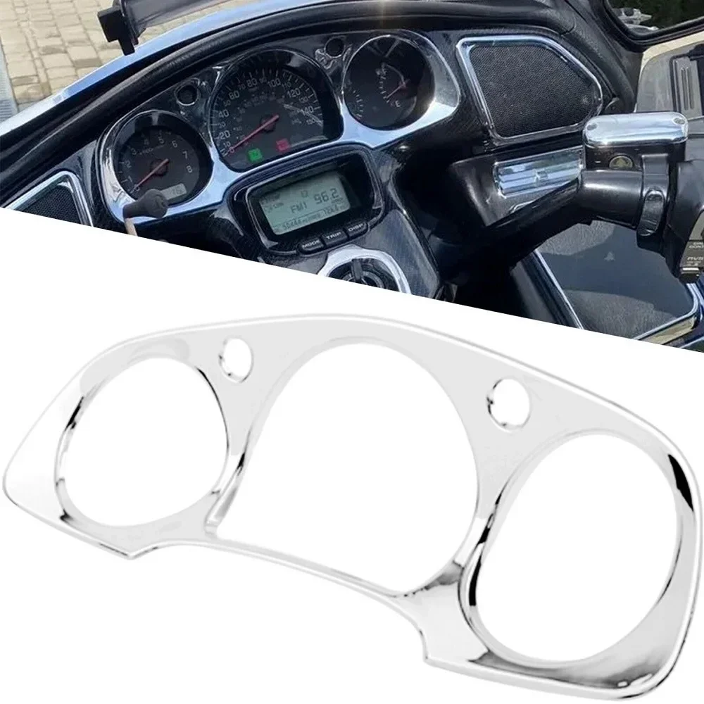 Motorcycle ABS Speedometer Instrument Cluster Dashboard Panel Cover Gauge Plate Trim Frame For Honda Goldwing GL1800 2001-2005