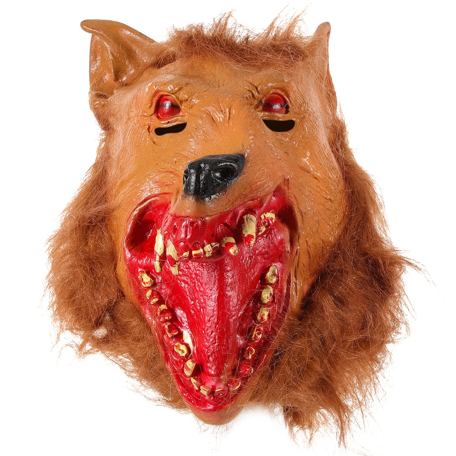 

Realistic Wolf Head Mask Lightweight Halloween Party Cosplay Carnival Masquerade Animal Design Decorative Mask Prop