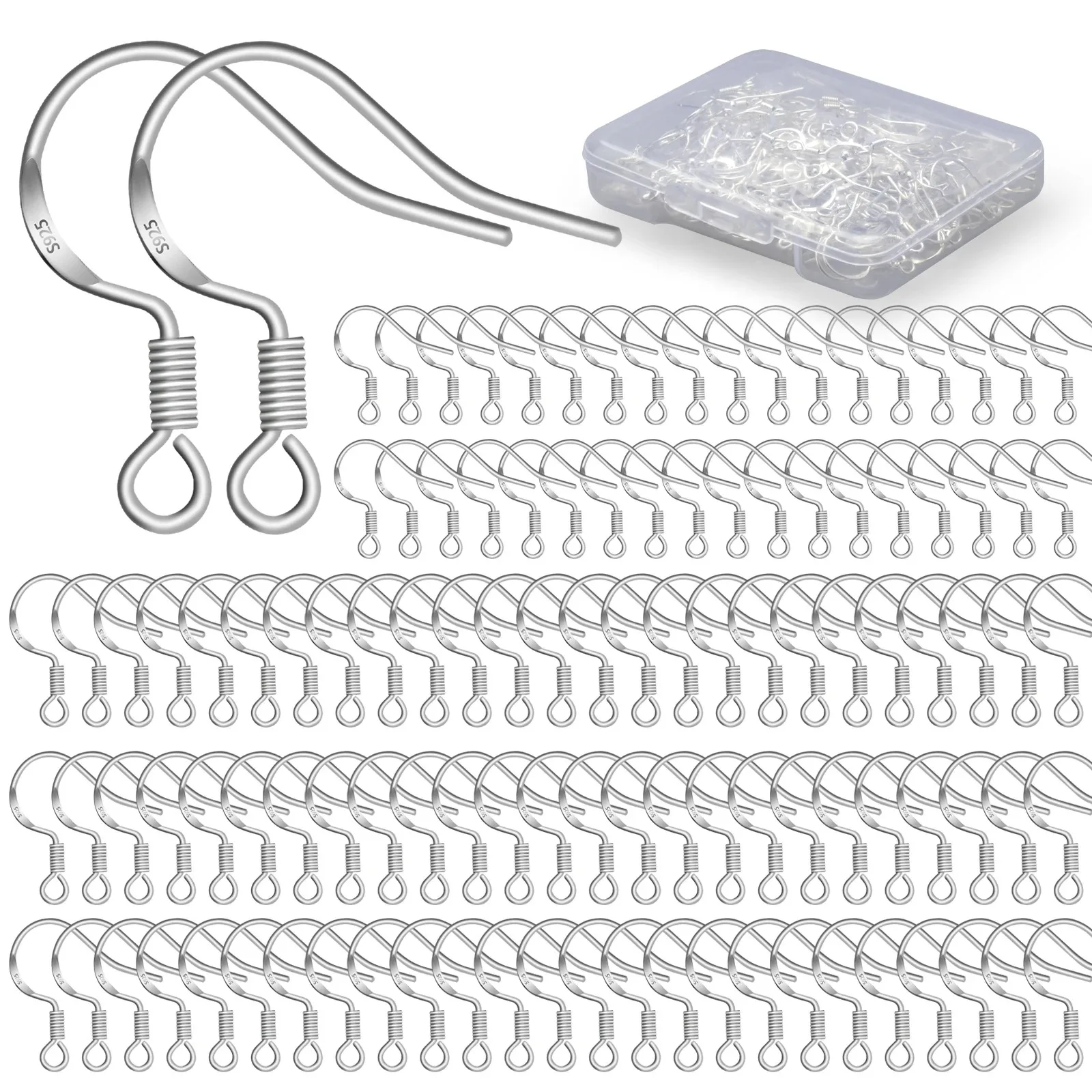 Sterling Silver Earring Hooks for DIY Jewelry Making
