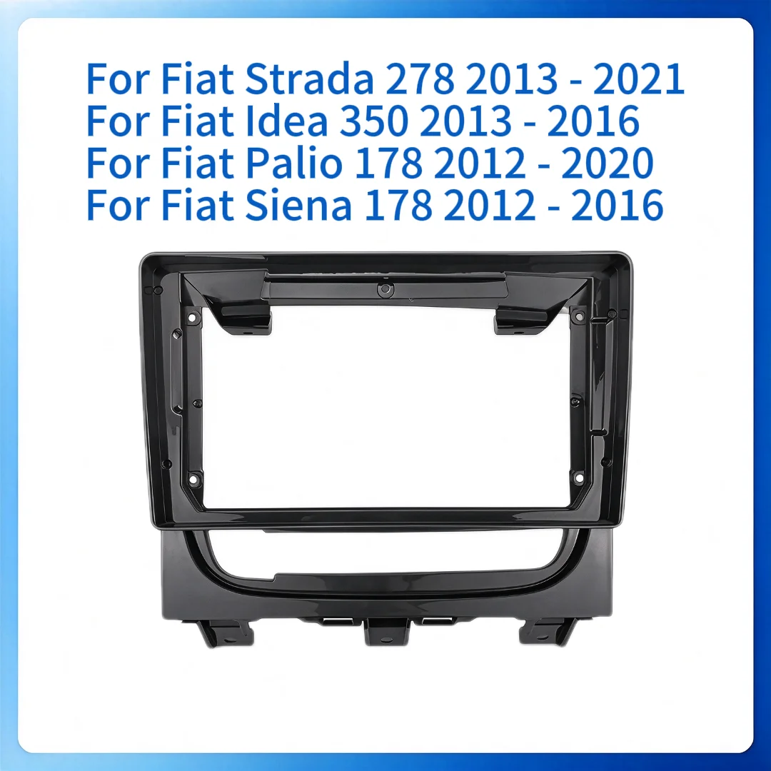 9 Inch Double Din Car Radio Fascia Frame for Fiat Strada 278 Idea 350 Palio 178 Siena 178 2012-2016 Panel