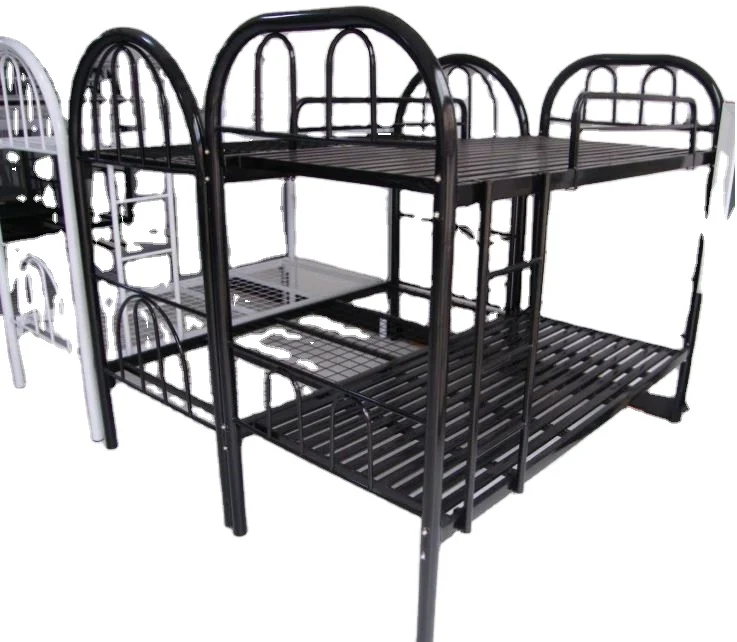 2021 Hot Sale Knock Down Heavy Duty Metal large double school flat apartment Bunk Bed