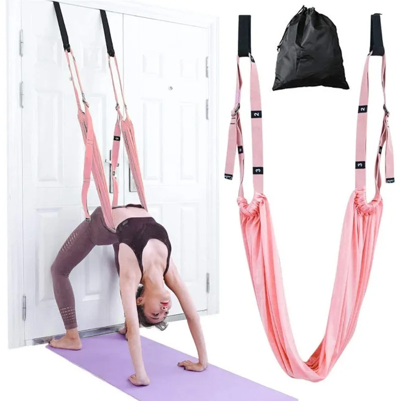 Einstellbare Luft Hängematte Set Yoga Schaukel Stretching Strap Pilates Zubehör Gym Training Ausrüstung Dreieck Hängematte Camping