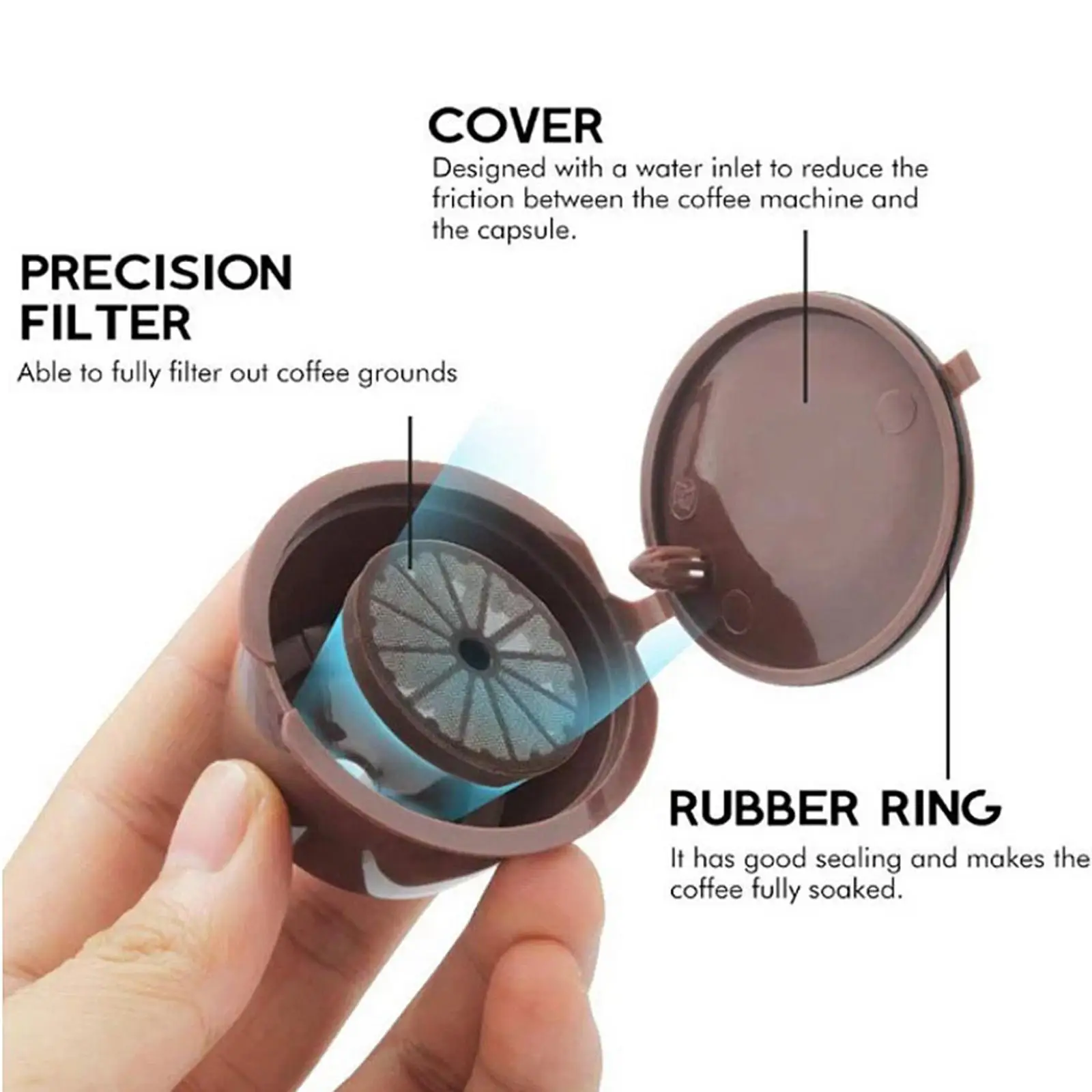 كوب كبسولة قهوة قابل لإعادة الملء لـ DolceGusto Nescafe القابل لإعادة الاستخدام #5